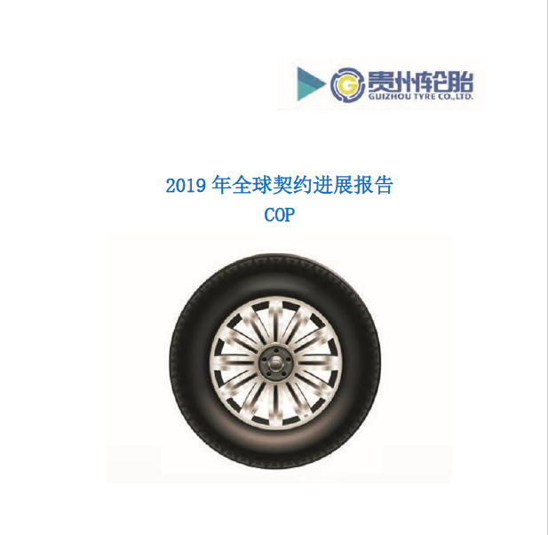 通博TBET轮胎2019年全球契约年度进展报告COP